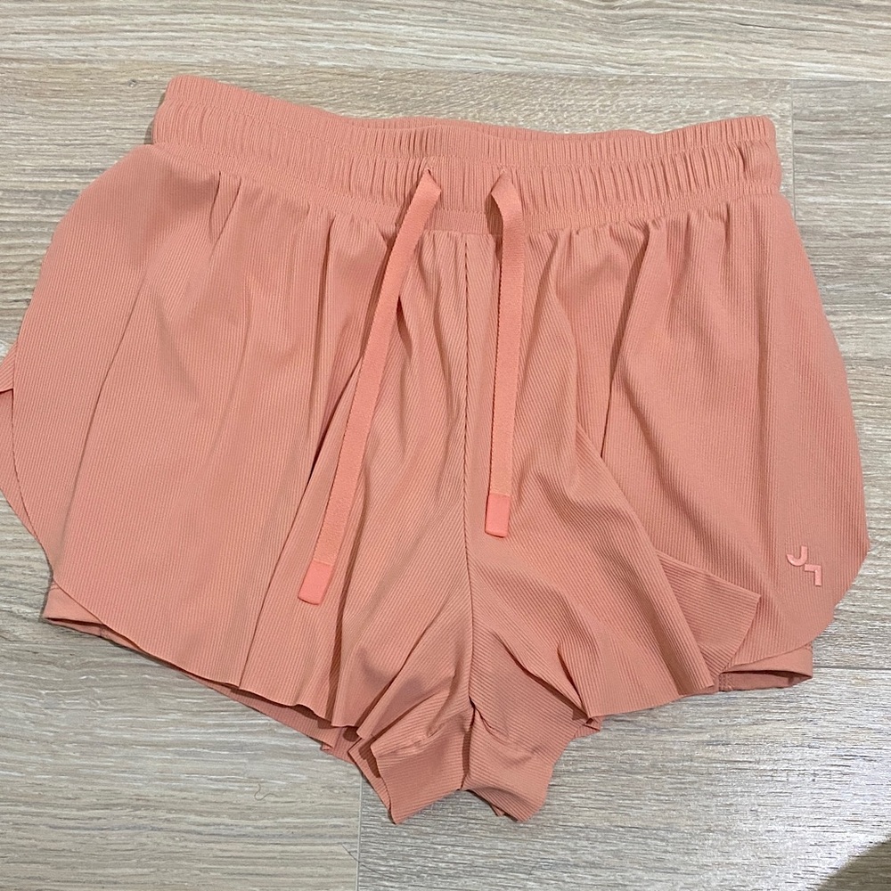 Women's Peach Athletic Shorts